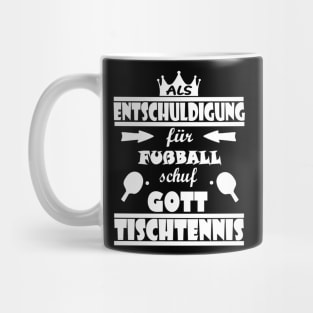 Tischtennis Tischtennisschläger Noppen Spruch Mug